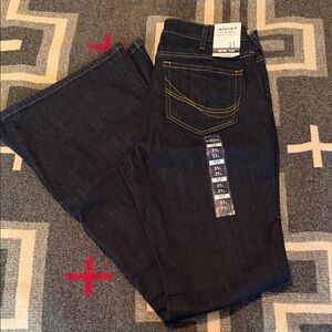 NWT Ariat Women's Deep Indigo High Rise Flare Jeans in 31L